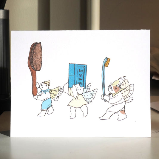 :::☆GREETINGCARD - EVERYDAY Card (Cleanliness Fairies)