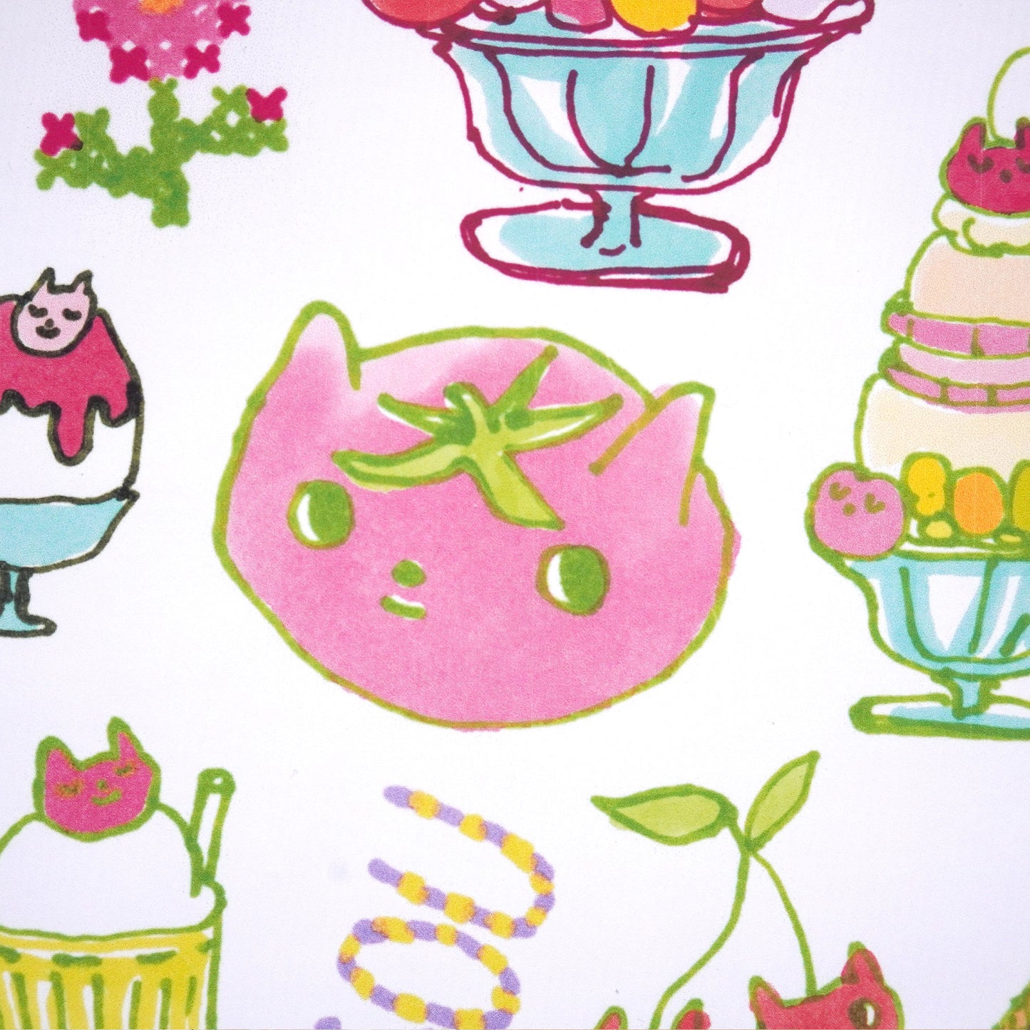 ::☆ Sticker Sheet (Cats as Dessert)